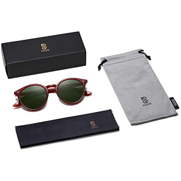 Retro Round Polarized Sunglasses UV400 Protection Vintage Style